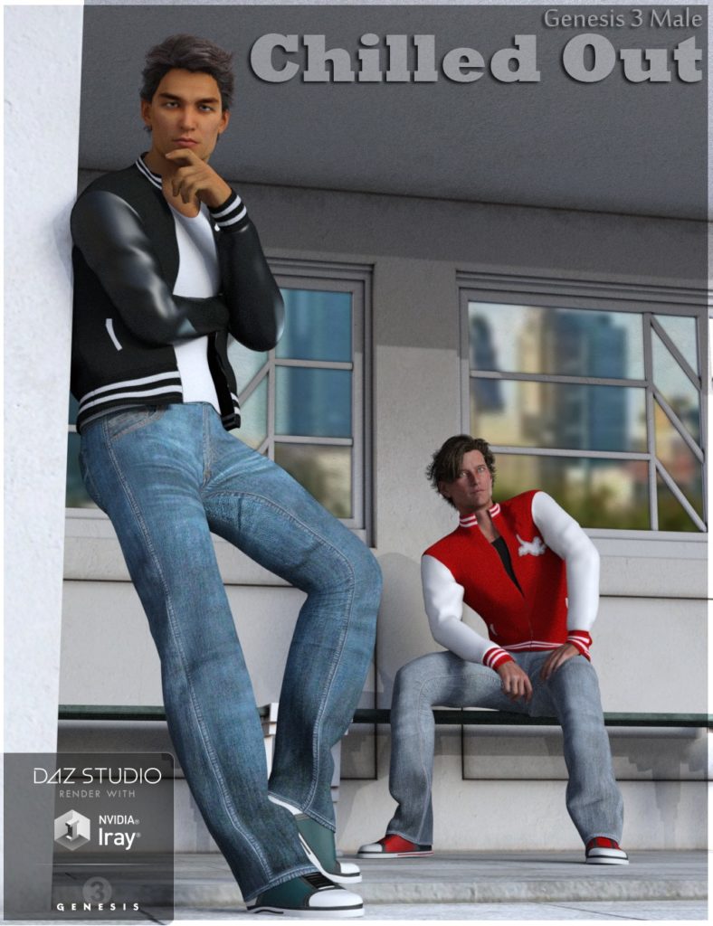 Chilled Out Outfit for Genesis 3 Male(s)_DAZ3D下载站