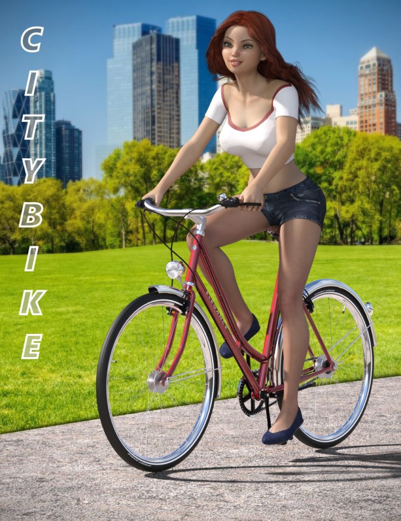 City Bike and Poses_DAZ3D下载站
