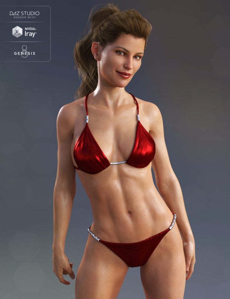 Classic Bikini for Genesis 8 Female(s)_DAZ3D下载站