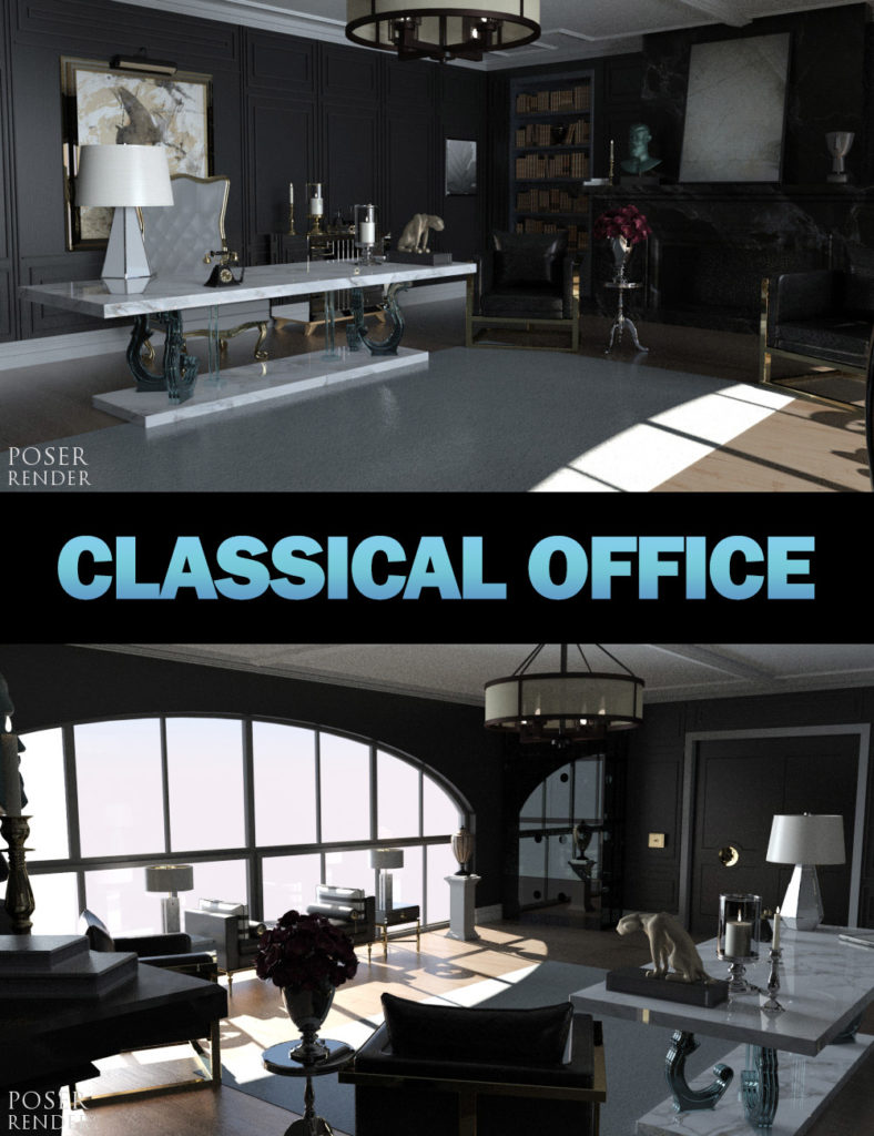 Classical Office_DAZ3D下载站