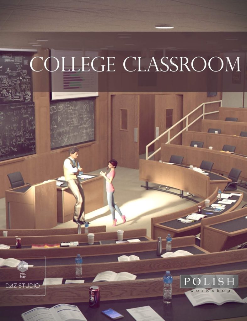 College Classroom_DAZ3D下载站