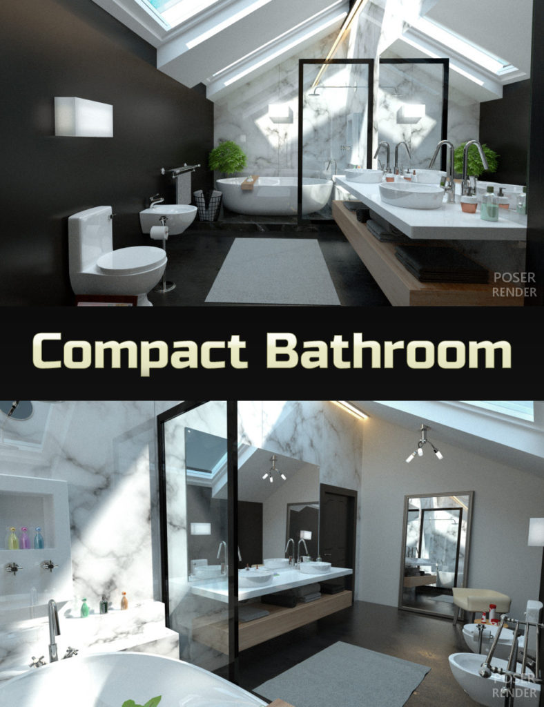 Compact Bathroom_DAZ3D下载站