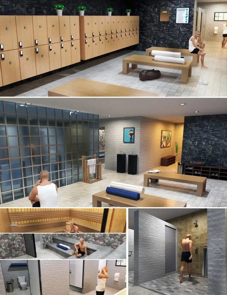 Condominium Locker Room_DAZ3DDL