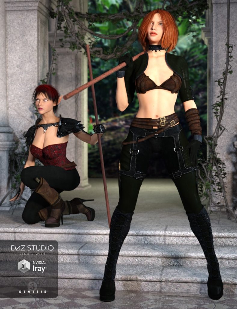 Conflict Poses and Expressions for Genesis 3 Female(s)_DAZ3D下载站