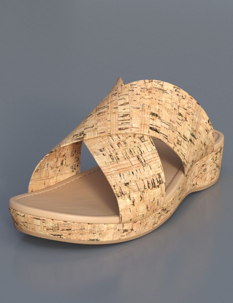 Cork Sandals for Genesis 8 Female(s)_DAZ3DDL