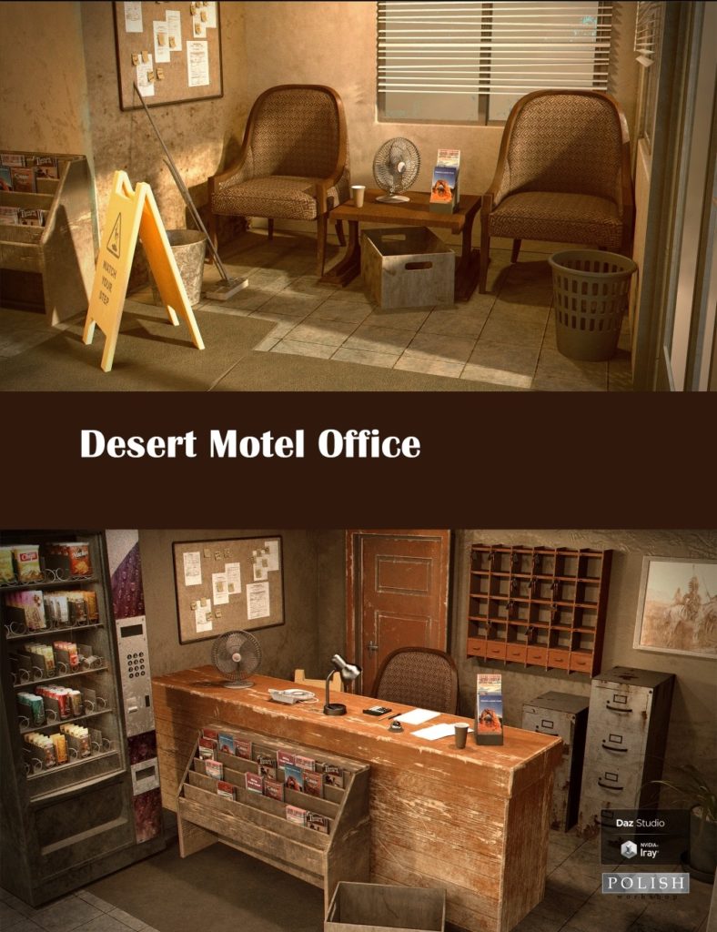 Desert Motel Office_DAZ3D下载站