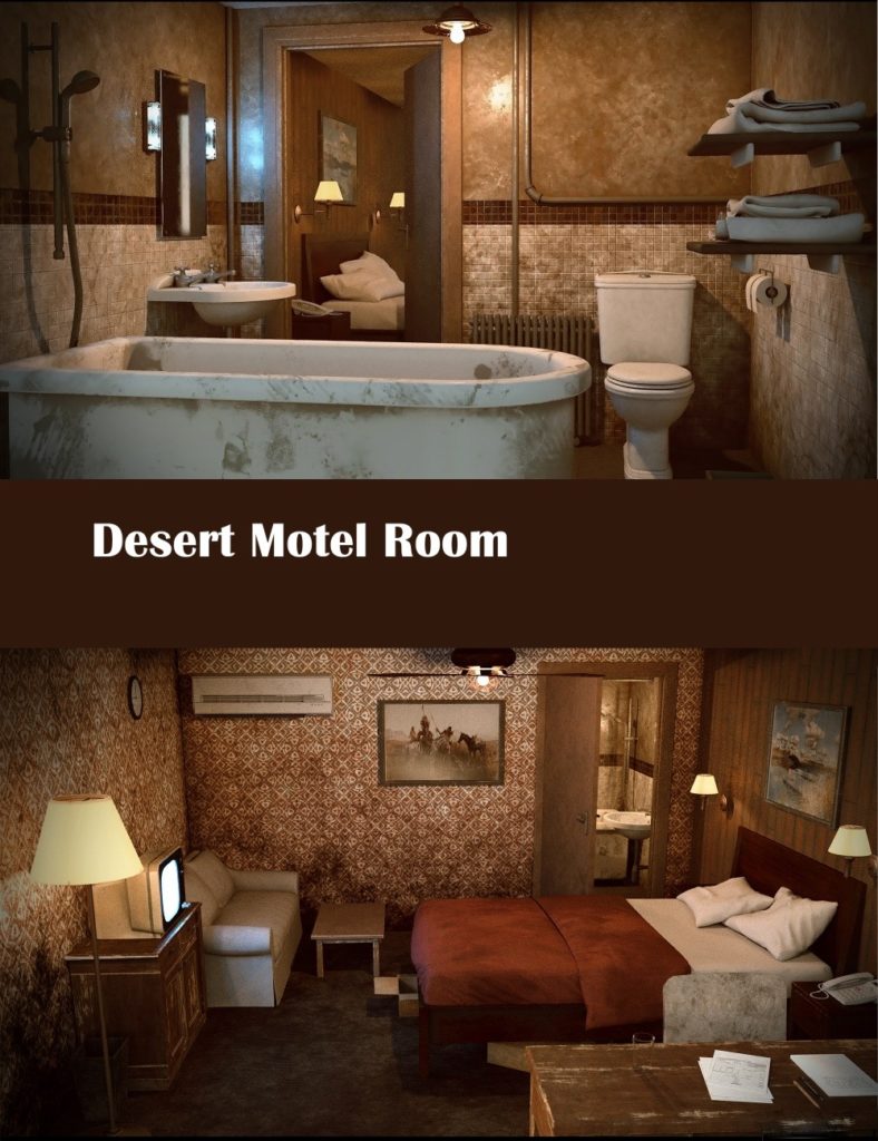 Desert Motel Room_DAZ3D下载站