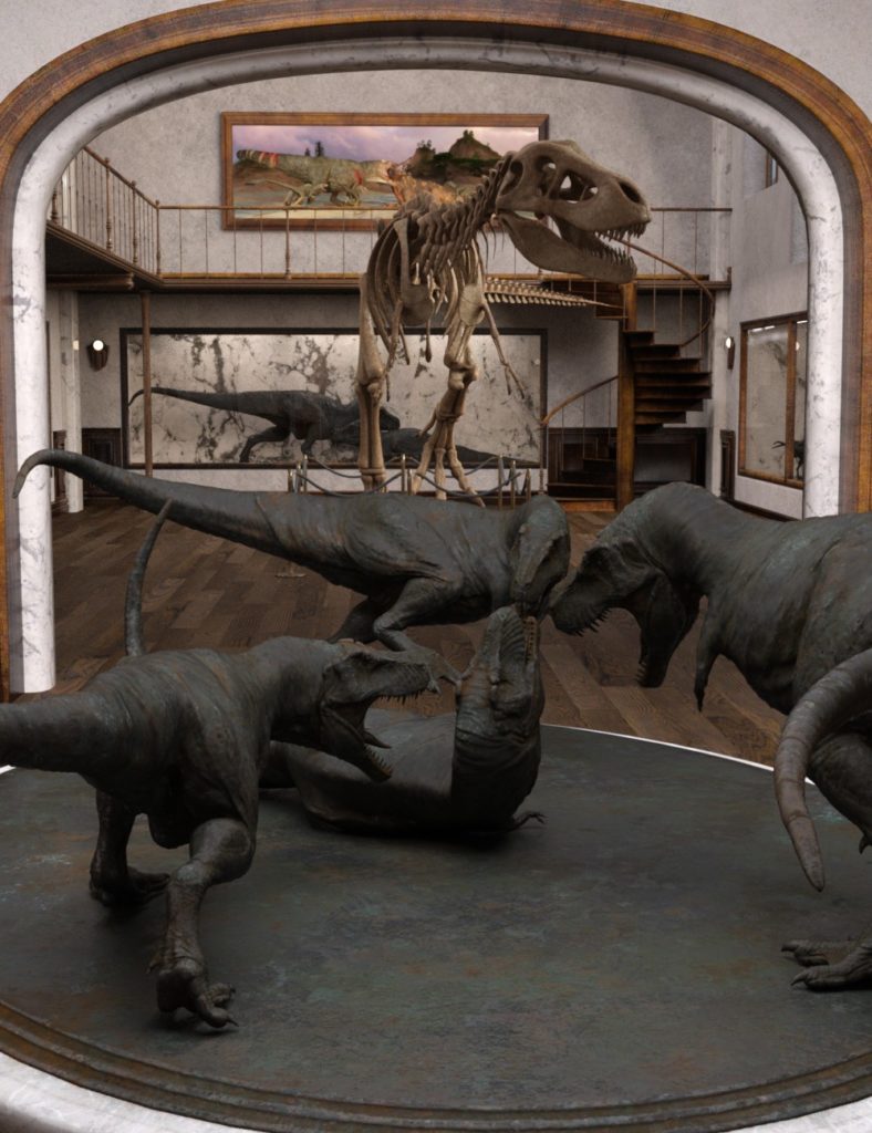 Dinosaur Exhibition Gallery_DAZ3D下载站