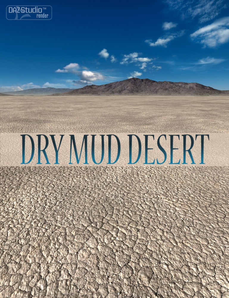 Dry Mud Desert_DAZ3D下载站