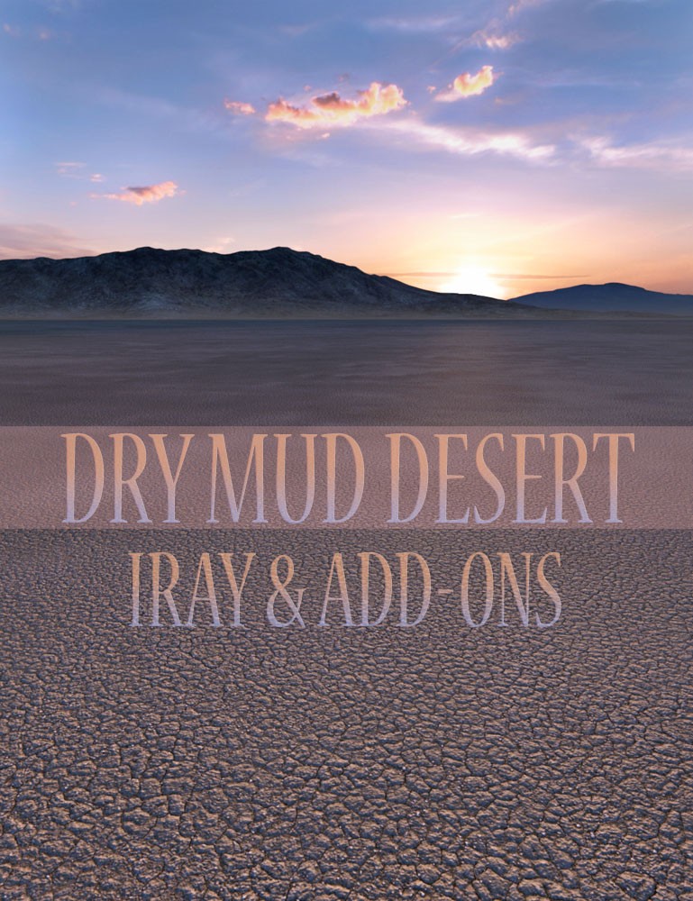 Dry Mud Desert Iray and Add-ons_DAZ3D下载站