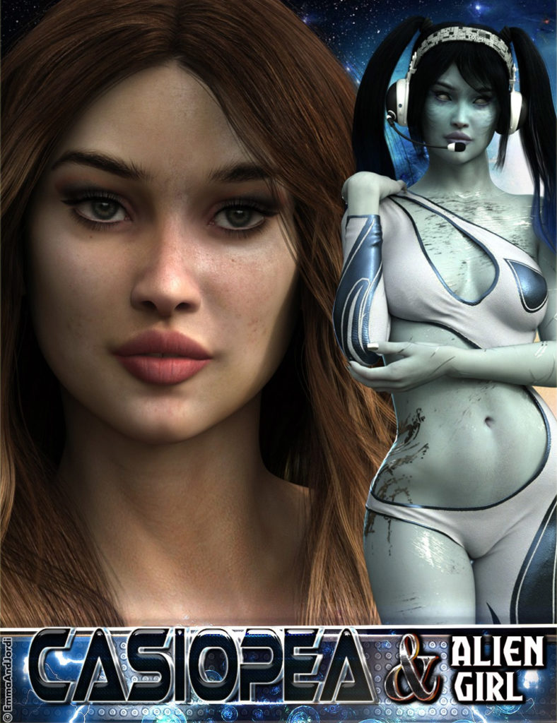 EJ Casiopea and Alien Girl for Genesis 3 Female_DAZ3D下载站