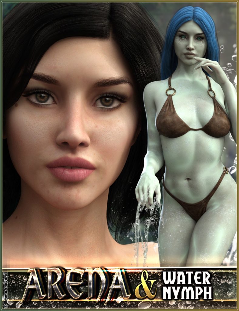 EJ Arena and Water Nymph for Genesis 3 Female_DAZ3D下载站