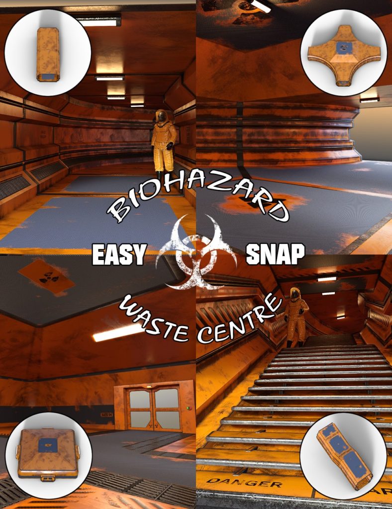 Easy Snap BioHazard Waste Centre_DAZ3D下载站