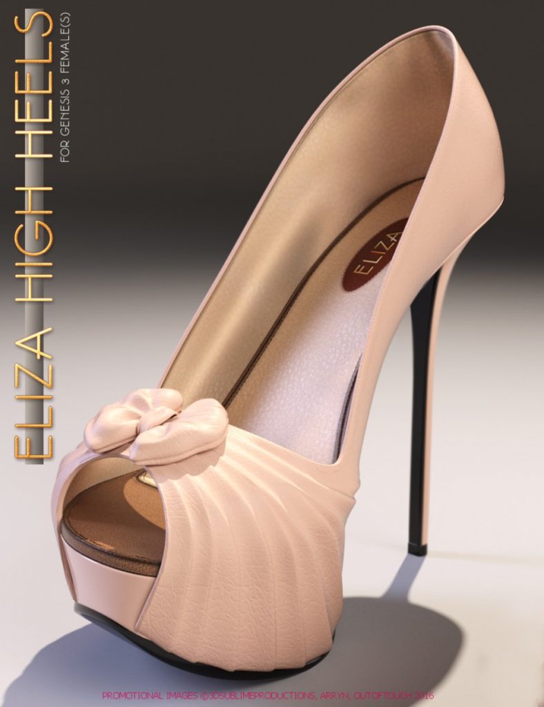Eliza High Heels for Genesis 3 Female(s)_DAZ3D下载站