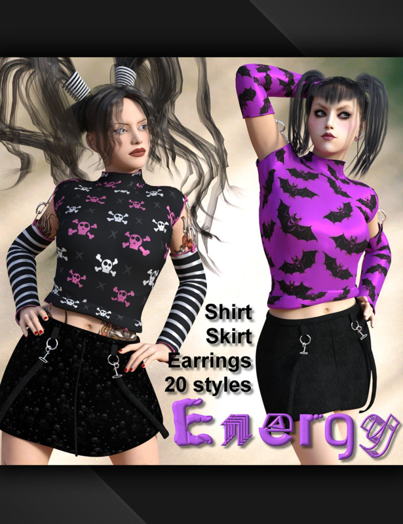 Energy Clothing for G3F_DAZ3DDL
