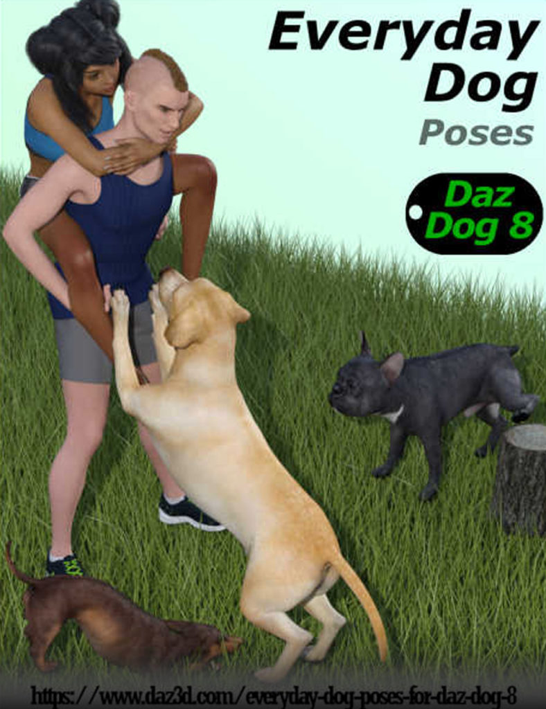 Everyday Dog Poses for Daz Dog 8_DAZ3D下载站
