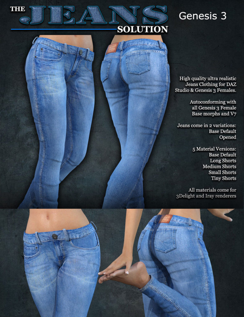 Exnem Jeans Solution for G3_DAZ3D下载站