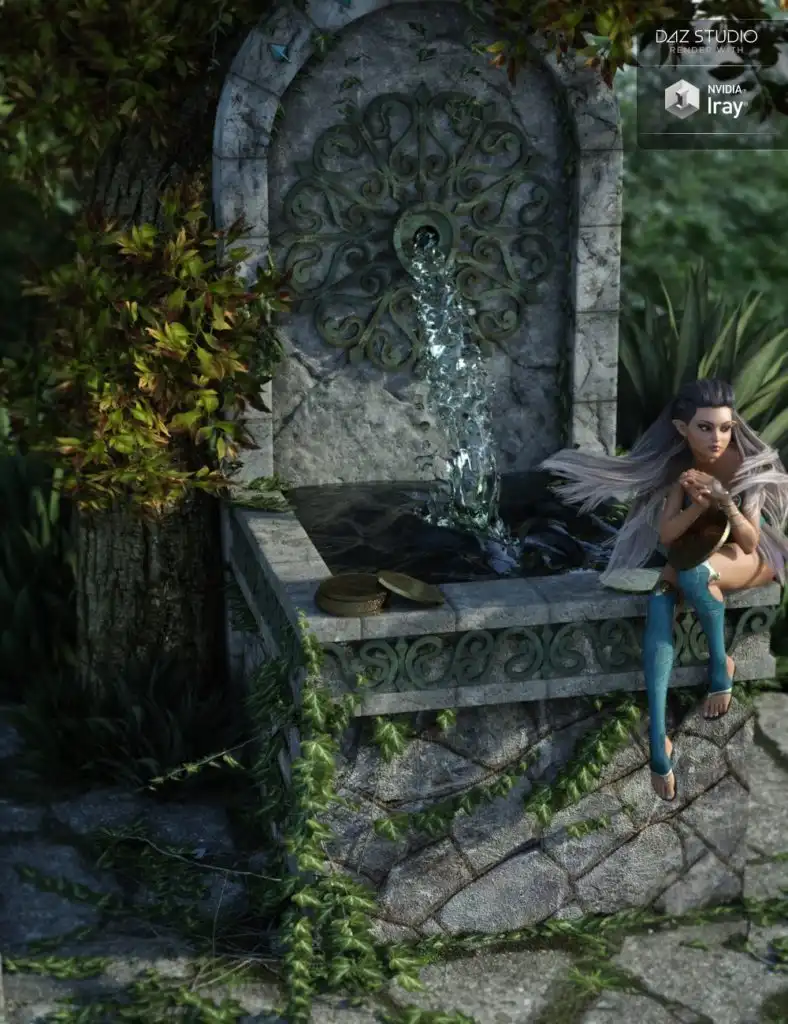 Fairy Wishing Well_DAZ3DDL