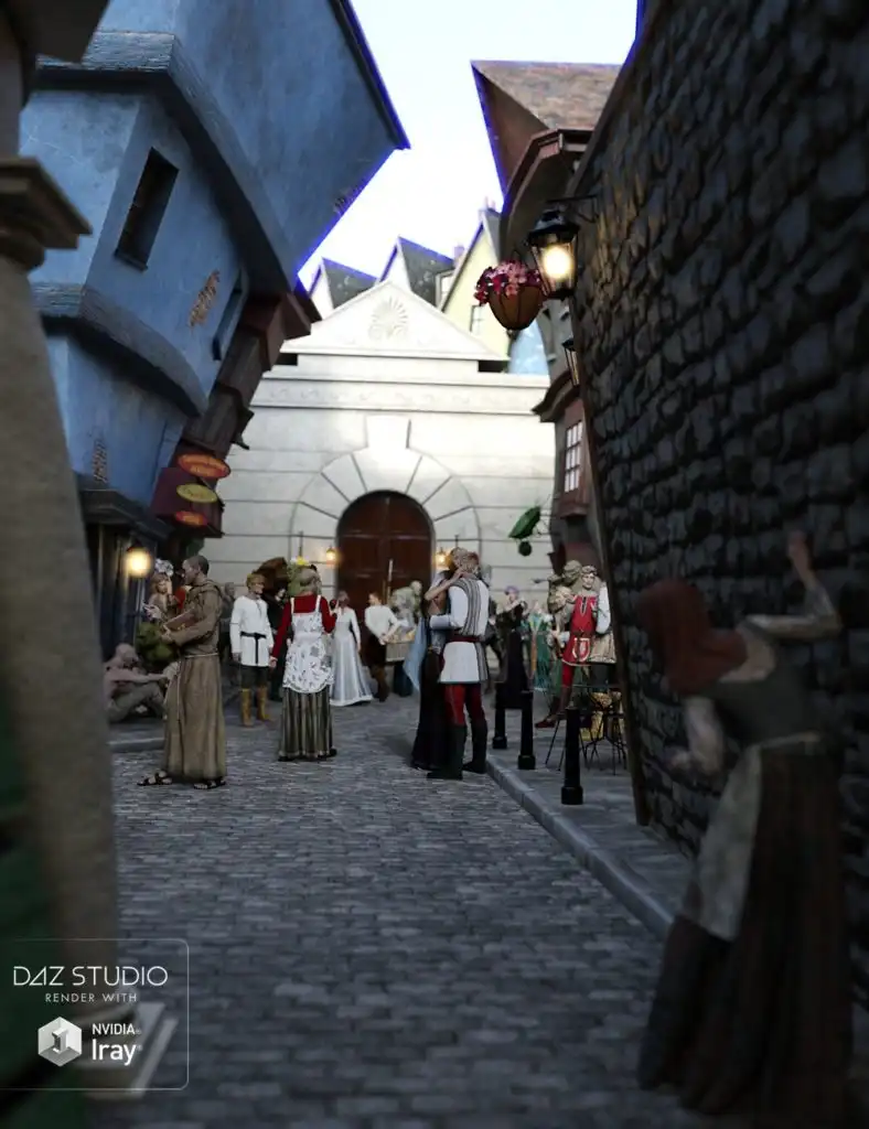 Fantastic Fantasy Street_DAZ3D下载站