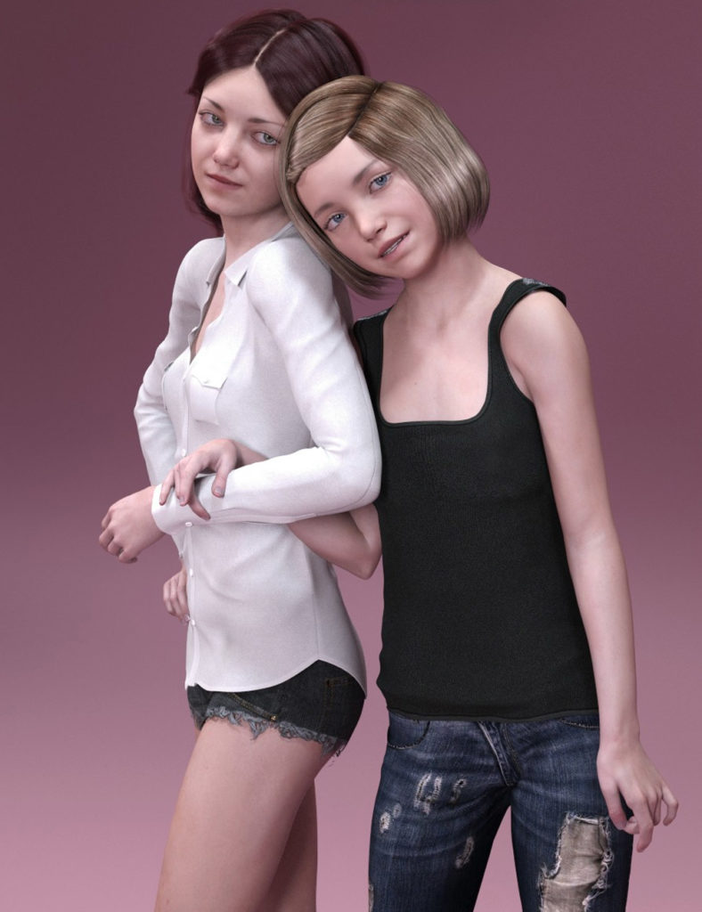 Faye & Young Lyra for Genesis 8 Female_DAZ3D下载站
