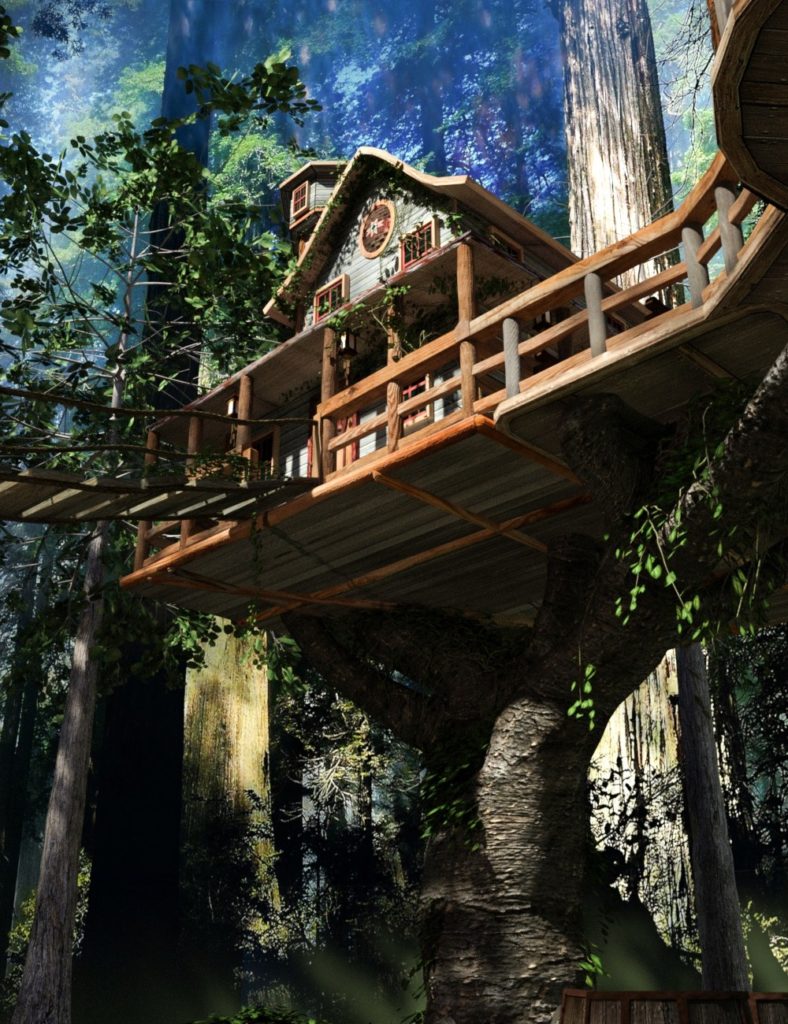 Forest TreeHouse Iray Worlds_DAZ3D下载站