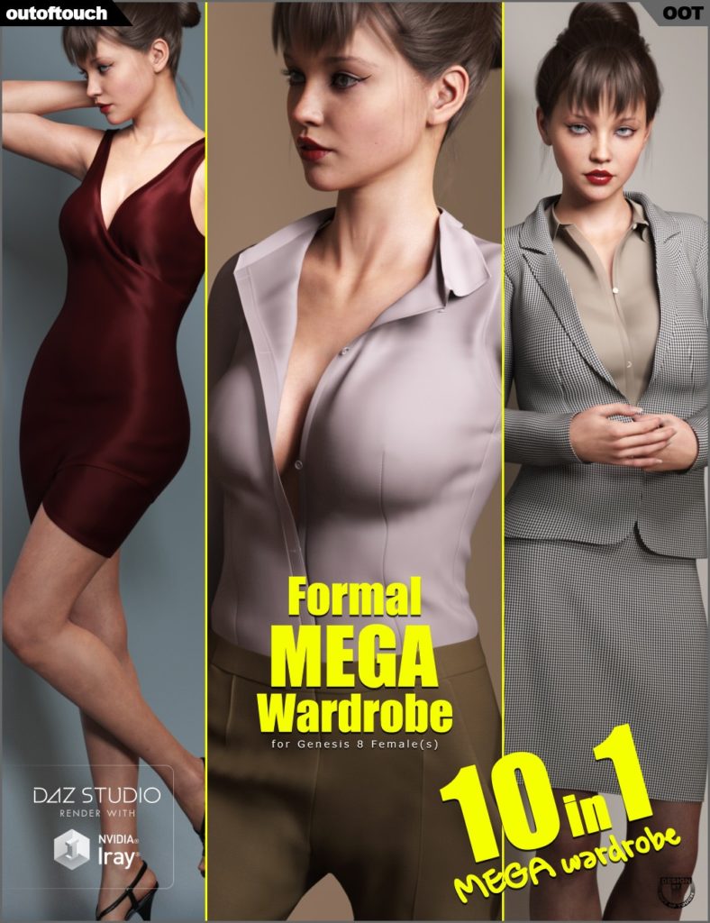 Formal MEGA Wardrobe for Genesis 8 Female(s)_DAZ3D下载站