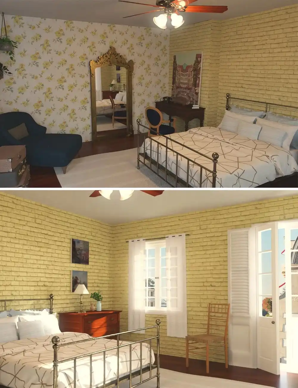French Bedroom_DAZ3D下载站