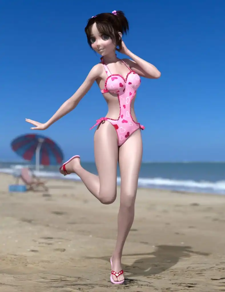 Frilly Swimsuit for Genesis 8 Female(s)_DAZ3DDL
