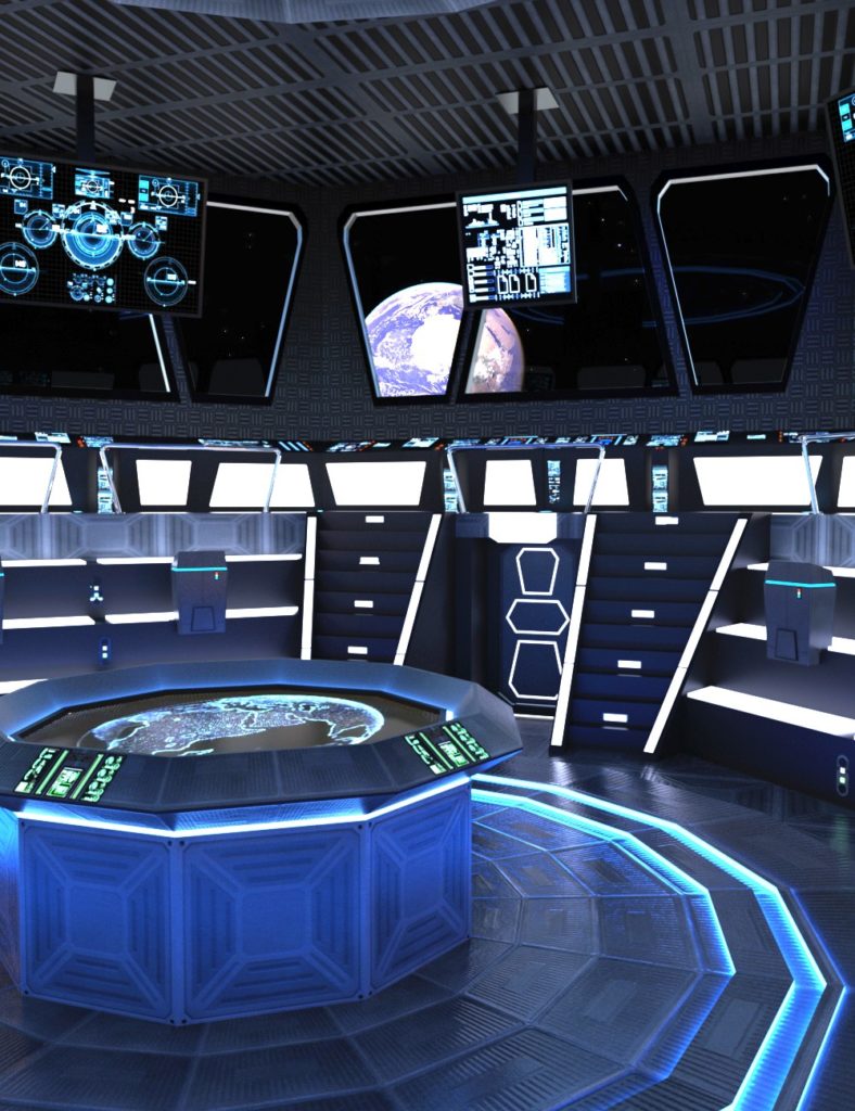 Futuristic Command Center_DAZ3D下载站