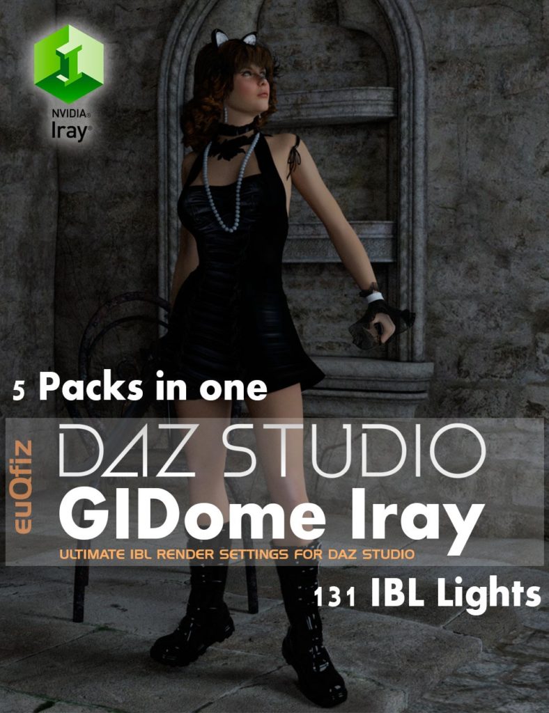 GIDome Iray and 3Delight_DAZ3DDL
