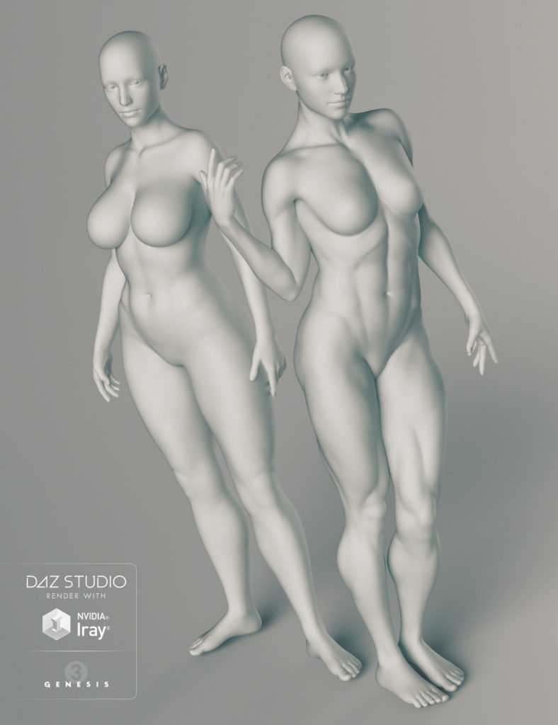 Genesis 3 Female Body Morphs_DAZ3D下载站