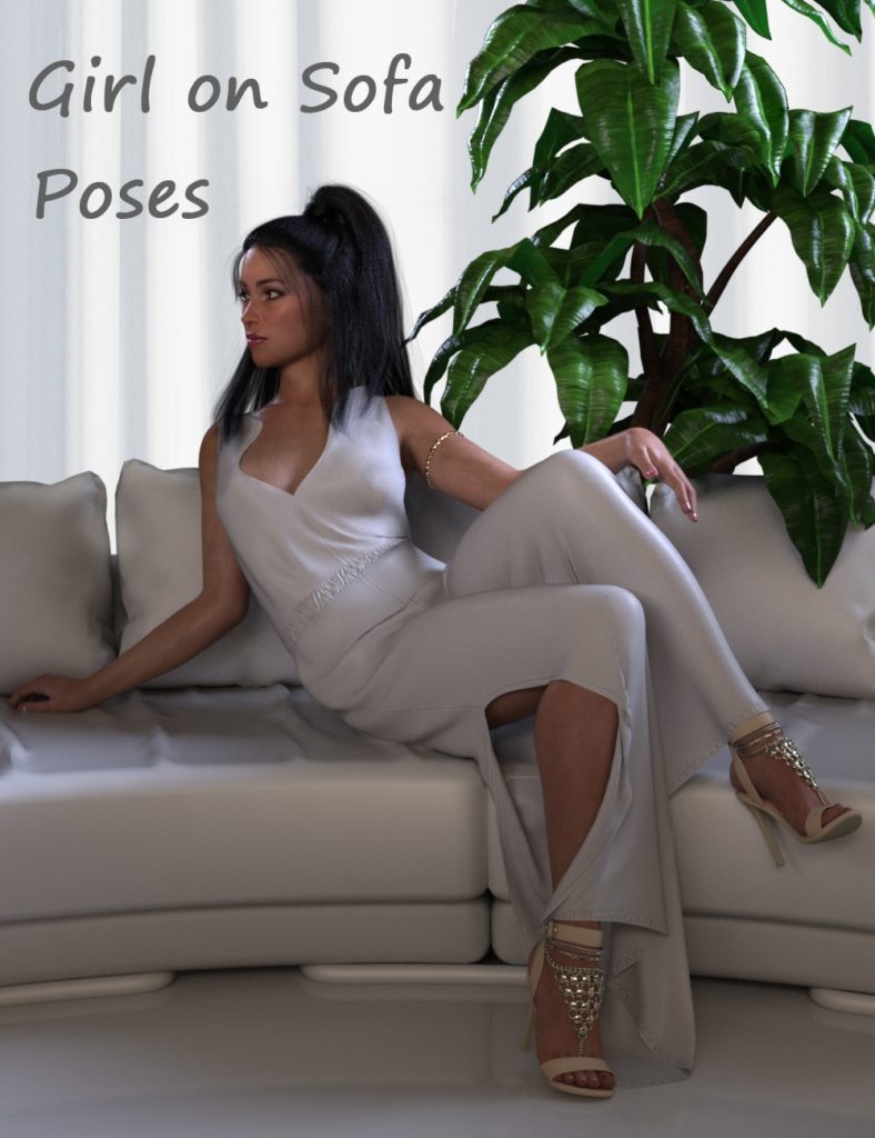 Girl on Sofa – Poses_DAZ3D下载站
