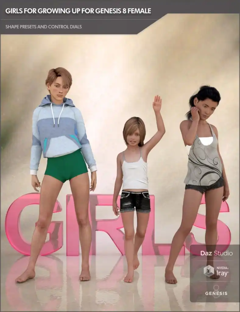 Girls for Growing Up for Genesis 8 Female_DAZ3DDL