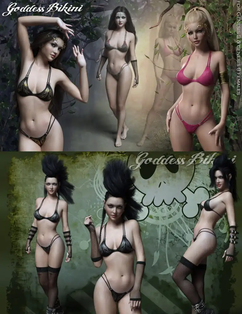 Goddess Bikini_DAZ3D下载站