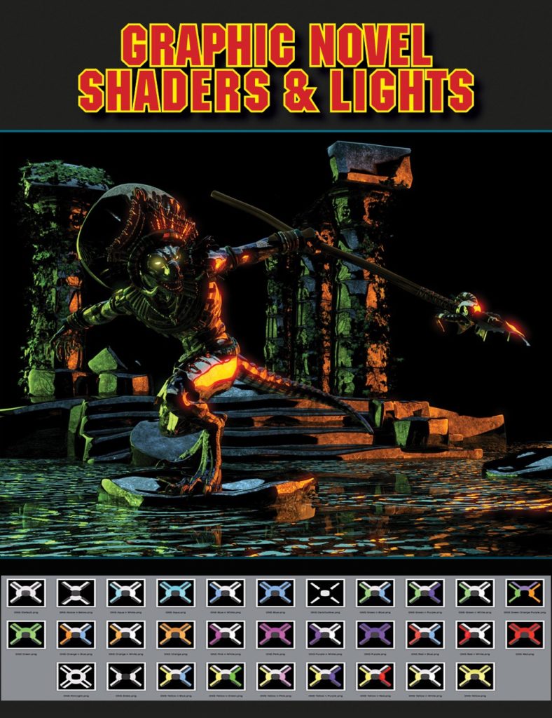 Graphic Novel Shaders and Lights_DAZ3D下载站