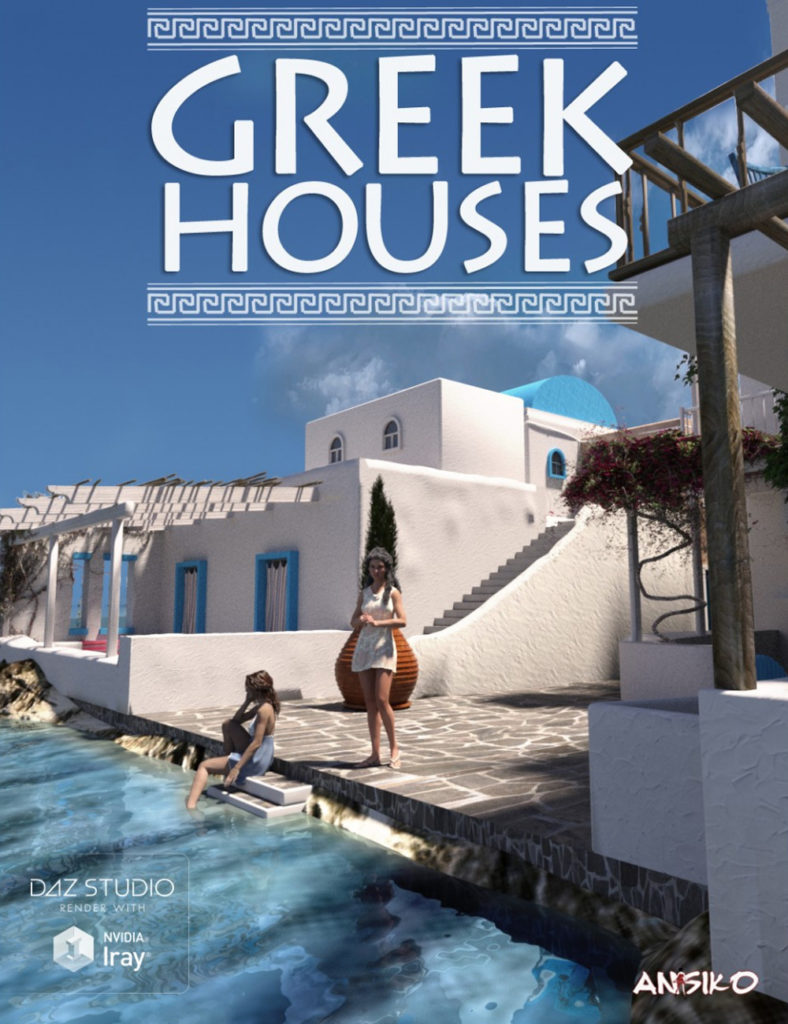 Greek Houses_DAZ3D下载站