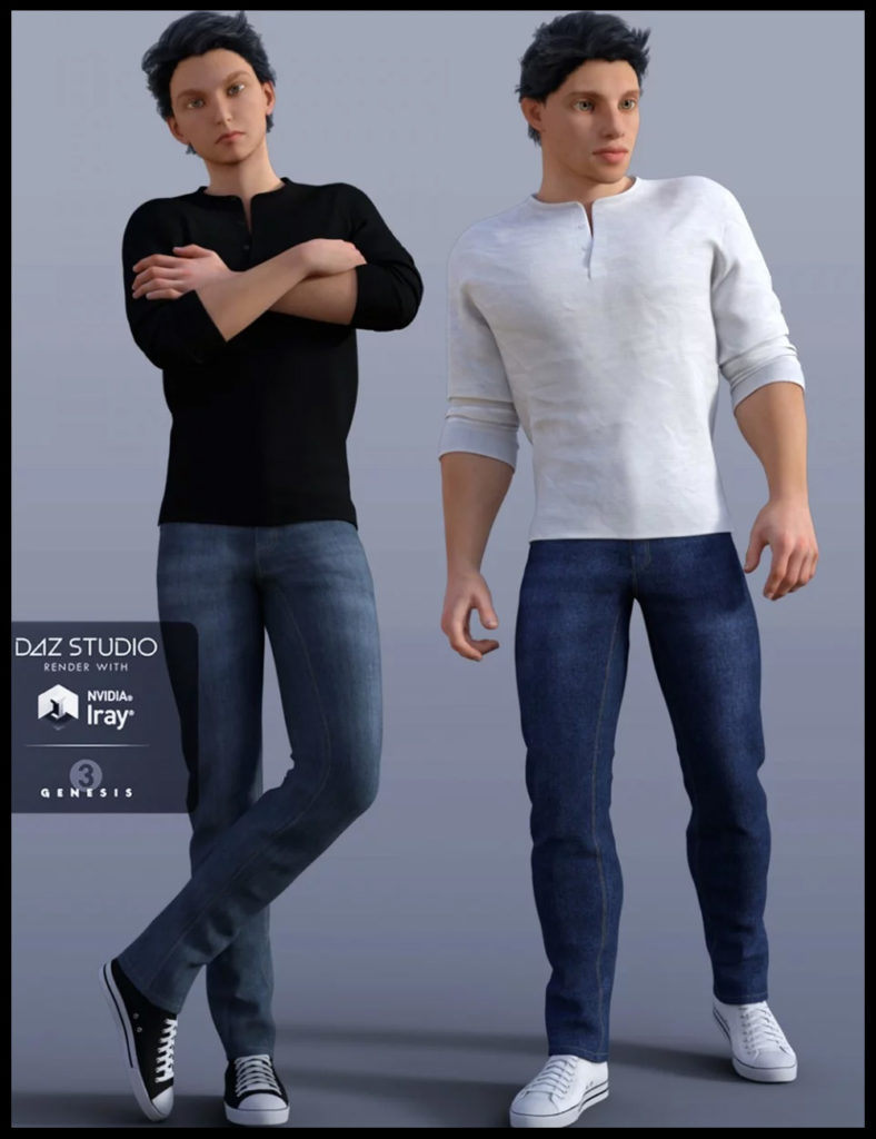 H&C Casual A for Genesis 3 Male(s)_DAZ3D下载站