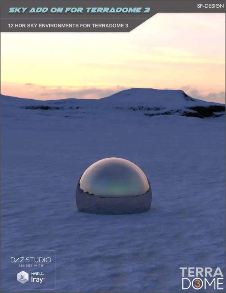 HDR Iray Sky Add On for TerraDome 3_DAZ3DDL