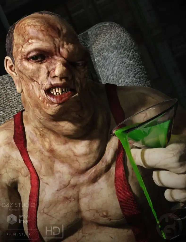 Handsome Harvey Mutant for Genesis 3 Male_DAZ3DDL