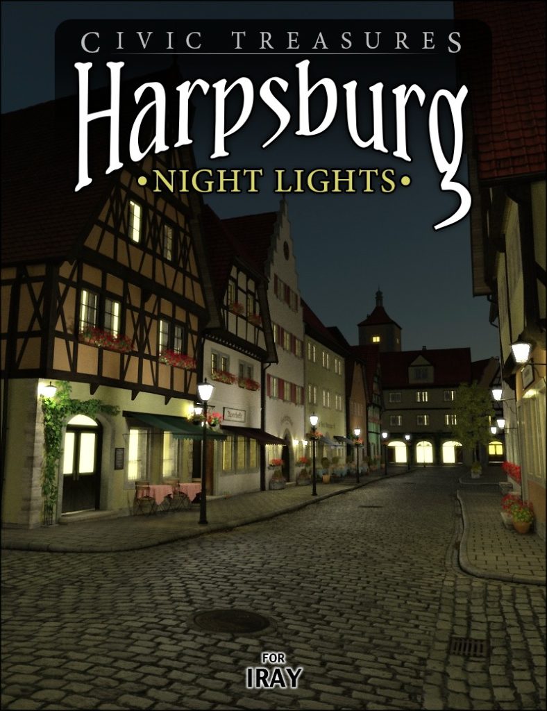 Harpsburg Night Lights for Iray_DAZ3D下载站
