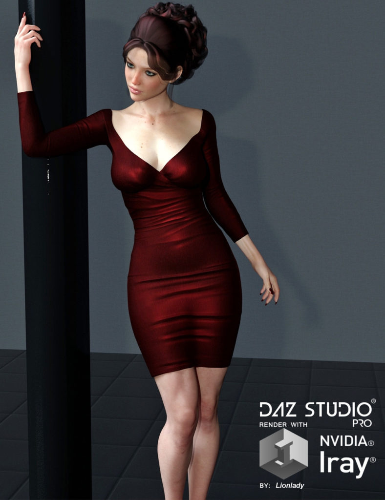 Hazard Dress for G3F_DAZ3D下载站