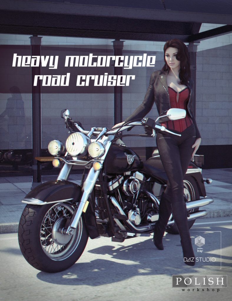 Heavy Motorcycle Road Cruiser_DAZ3DDL