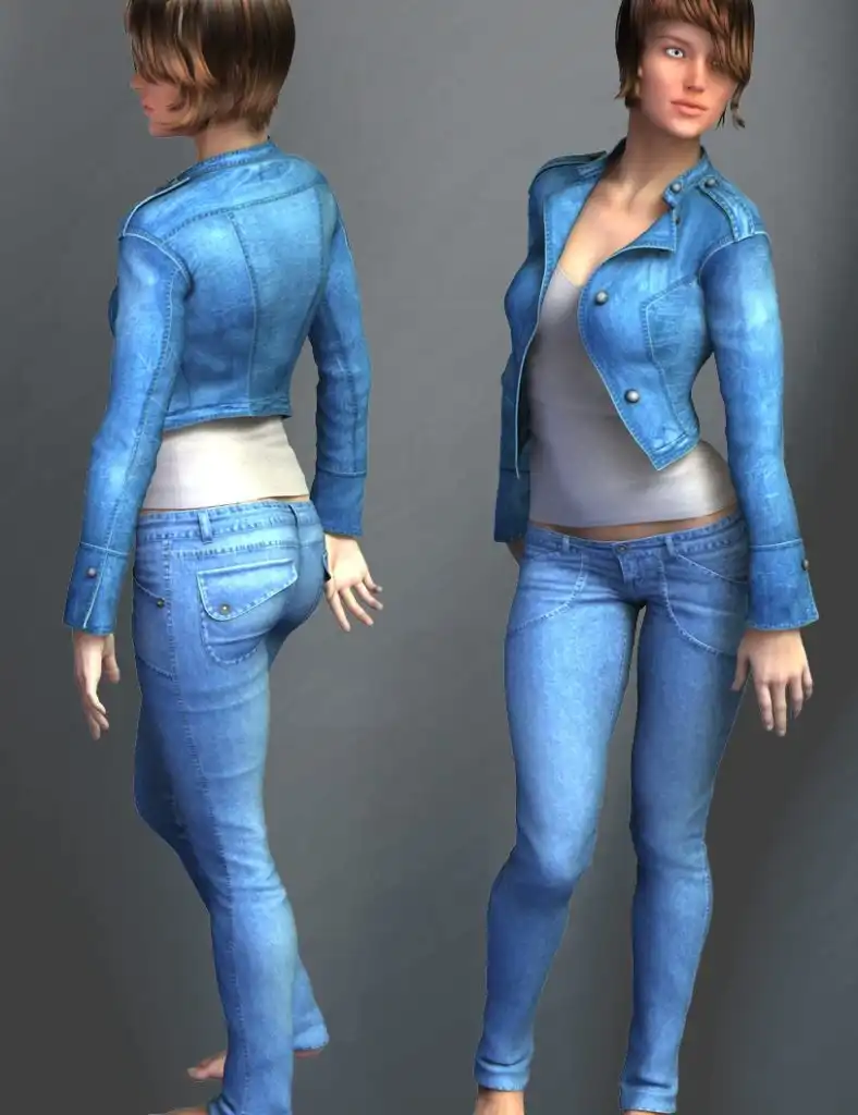 Hongyu’s Cowgirl 3 for Genesis 2 Female(s)_DAZ3D下载站