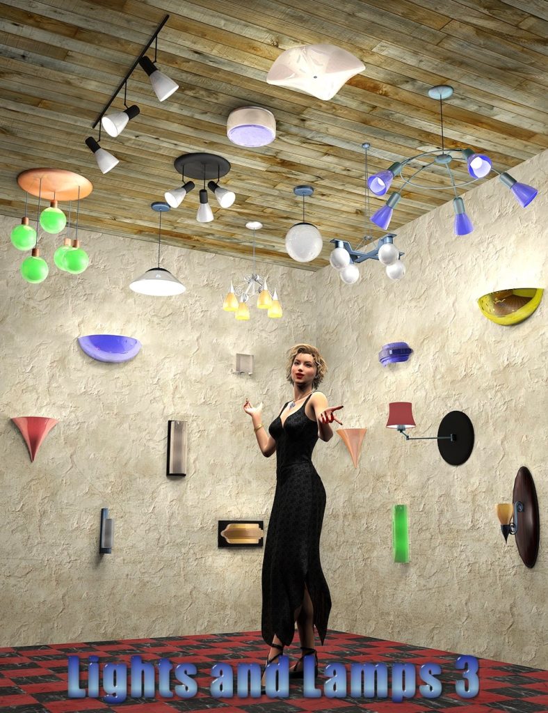InaneGlory’s Lights and Lamps 3 – Ceiling and Wall Lamps_DAZ3DDL
