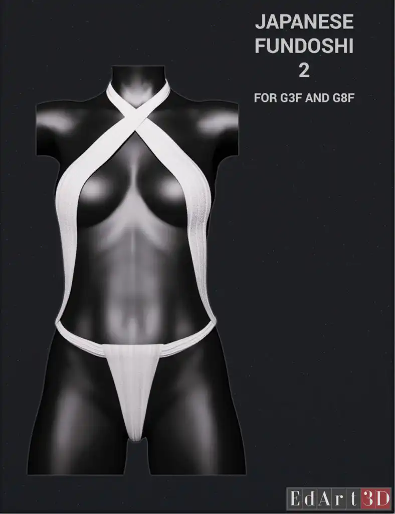 Japanese Fundoshi 2 for G3F and G8F_DAZ3D下载站