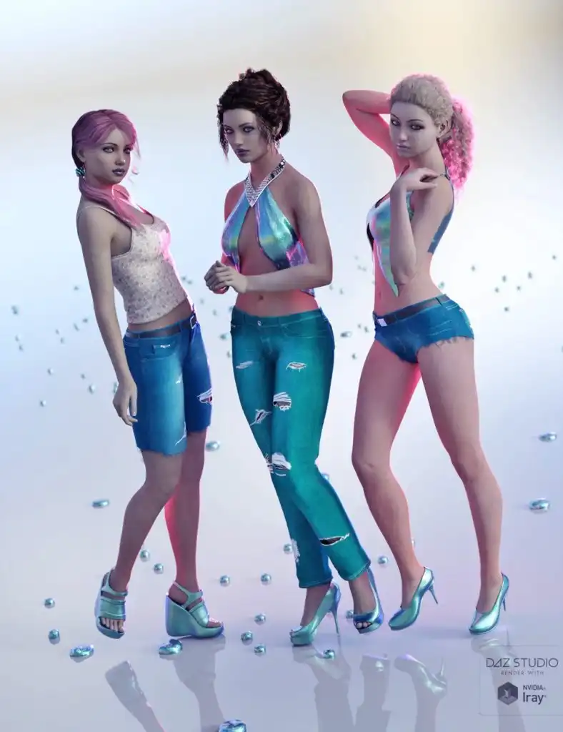 Just Real JeanZ for JeanZ for Genesis 3 Female(s) & Male(s)_DAZ3D下载站