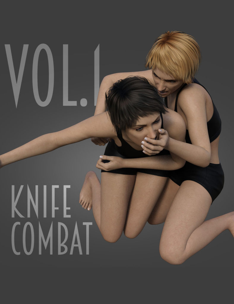 Knife Combat vol.1 for Genesis 8 Female_DAZ3D下载站