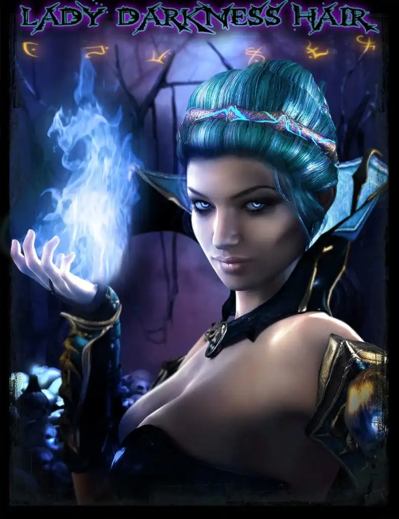 Lady Darkness Hair_DAZ3DDL