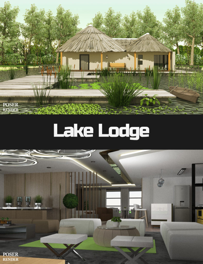 Lake Lodge_DAZ3D下载站