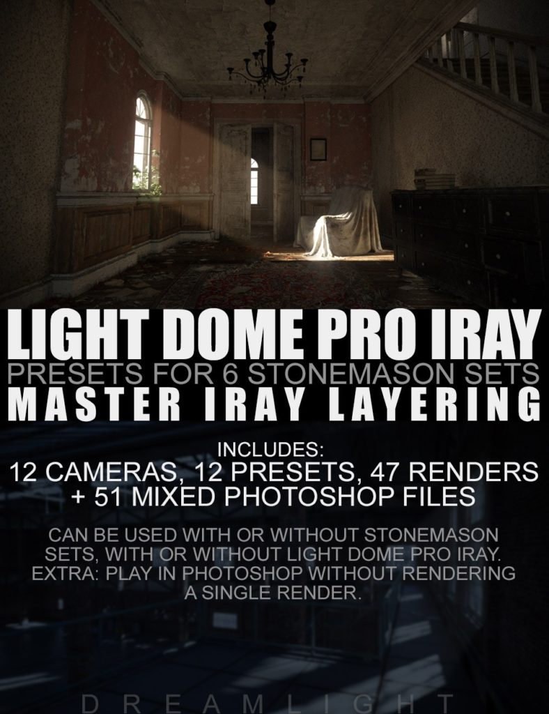 Light Dome PRO Iray – Render Presets – Master Iray Layering_DAZ3DDL